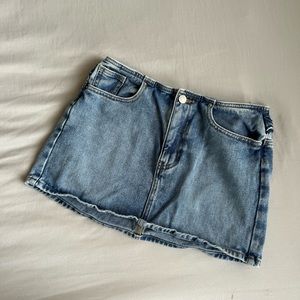 Mini jean skirt